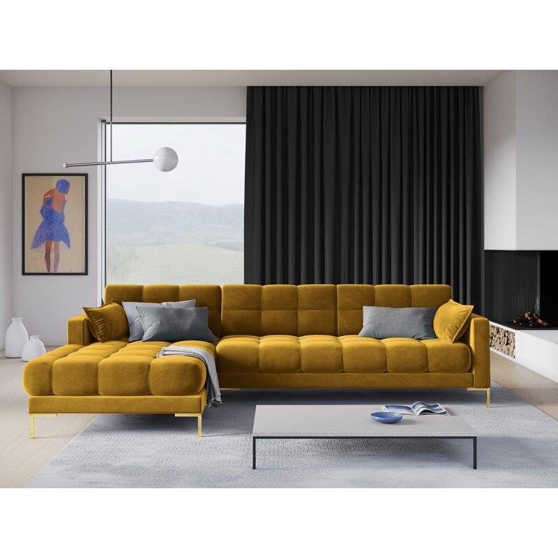 Montero Velvet L-Shape Sofa