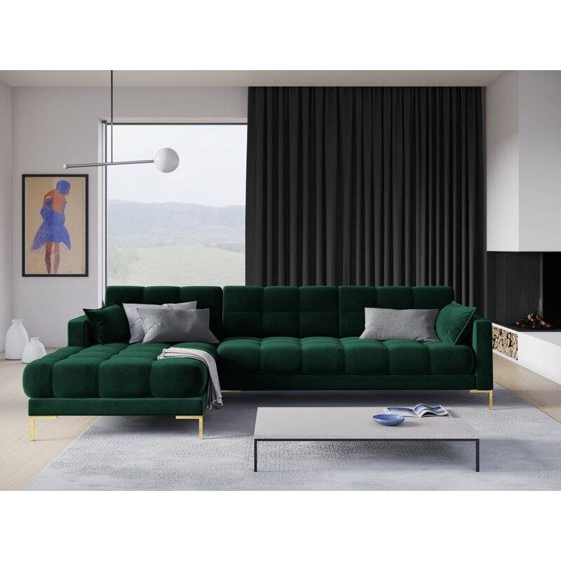 Montero Velvet L-Shape Sofa
