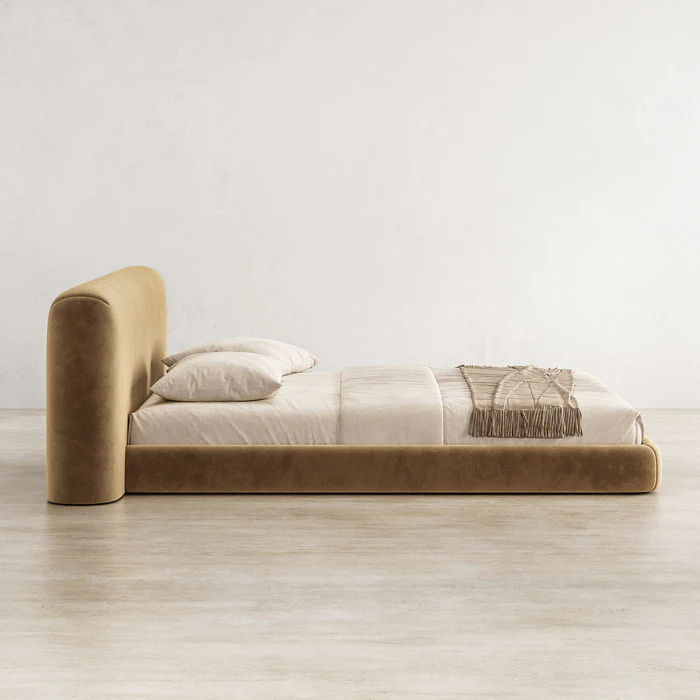The Aurelio Plush Velvet Bed Frame