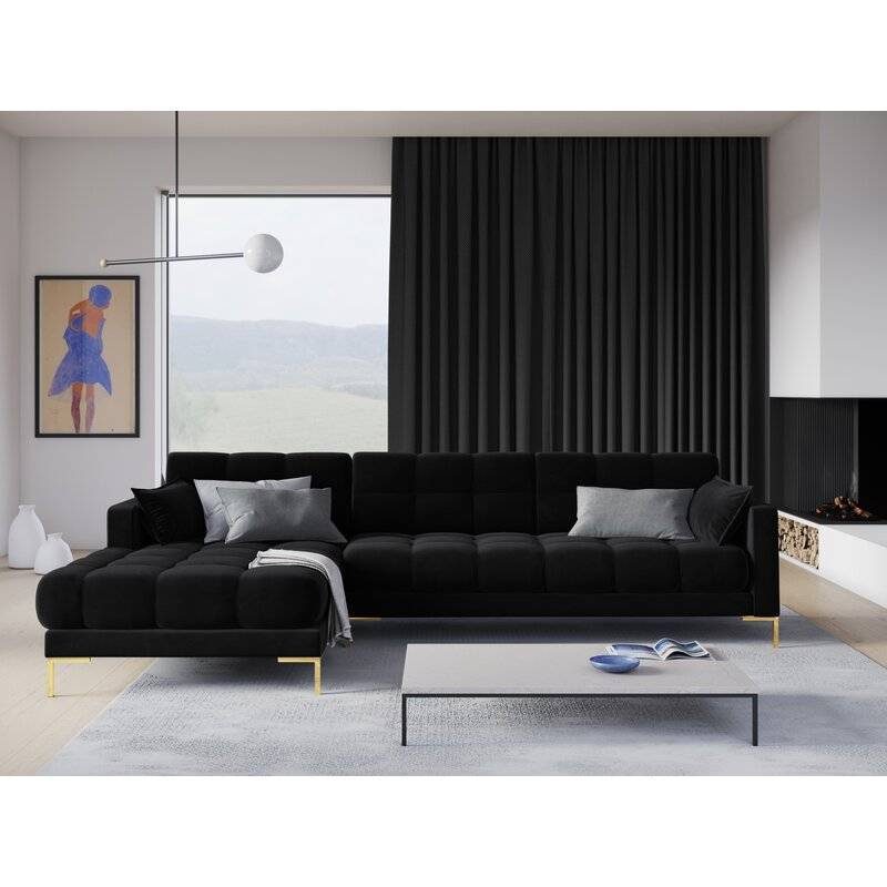 Montero Velvet L-Shape Sofa